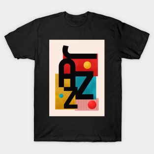 Abstract Jazz Fusion Design T-Shirt